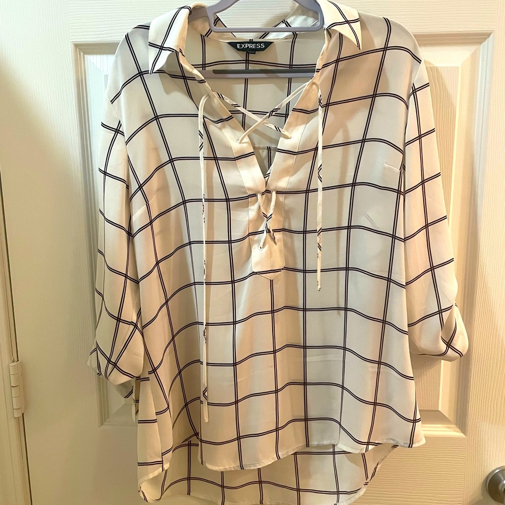 Express tie front portifino shirt